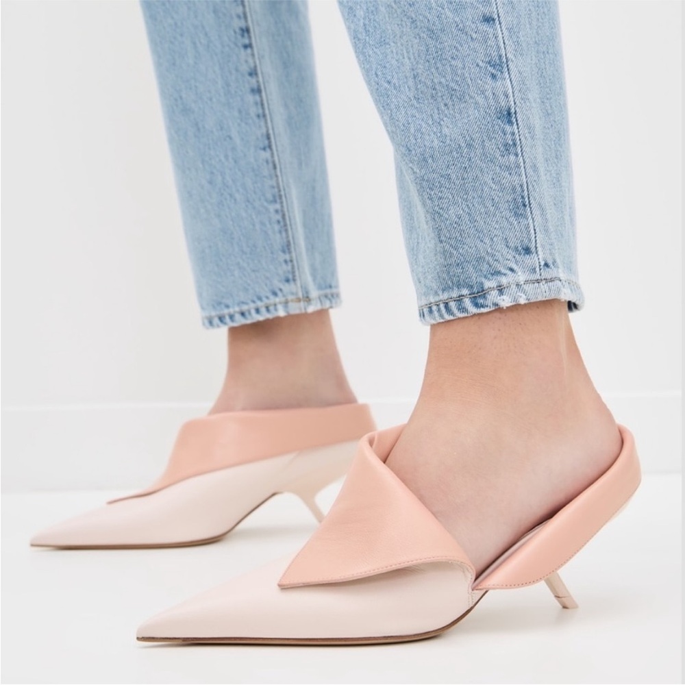 Salvatore Ferragamo Blush Pink Mules